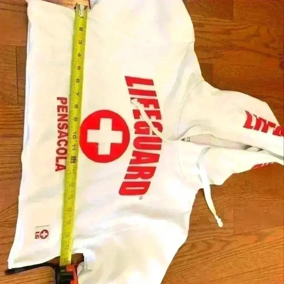  Women's Lifeguard Croptop Hoodie Jacket Beach Safety Pool Staff - Picture 7 of 7